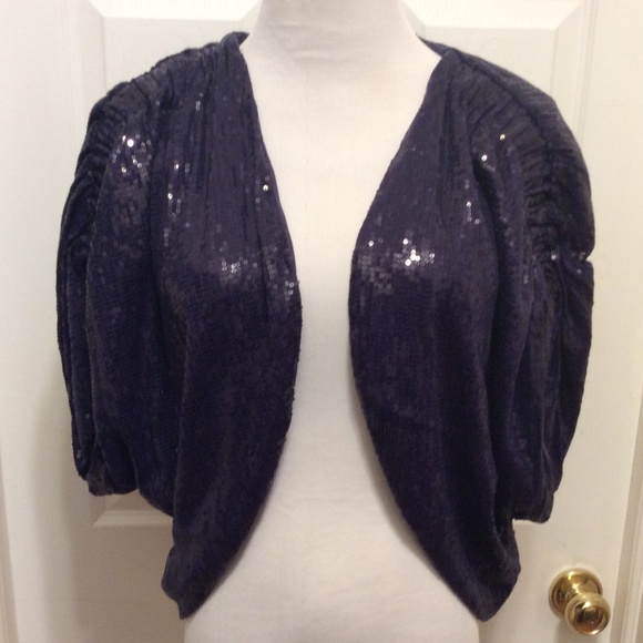 Eva Franco Jackets & Blazers - Eva Franco Jacket 4 Blue Full Sequin